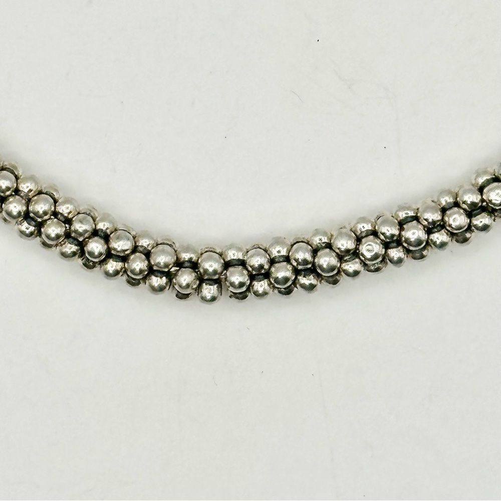 LAGOS Silver Beaded Station Necklace - Picture 3 of 9